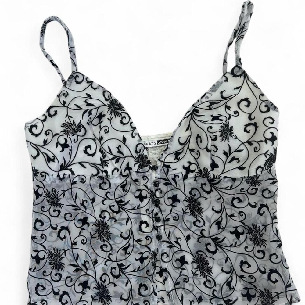 Necessary-objects Women's White and Blue Vest